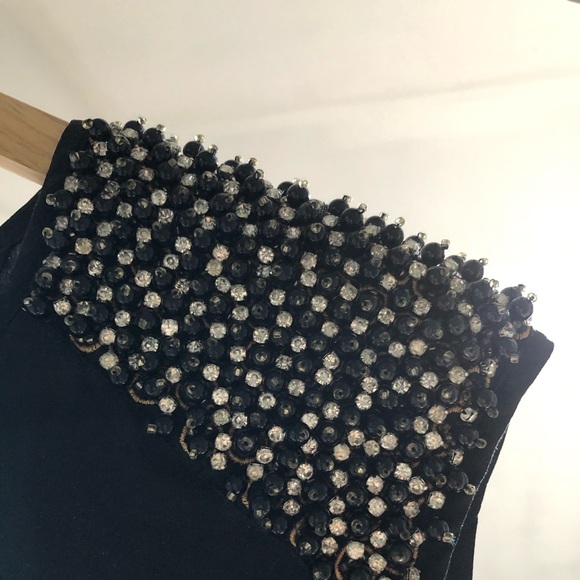 Club Monaco Silk Studded Shoulder Cocktail Dress - Picture 4 of 8